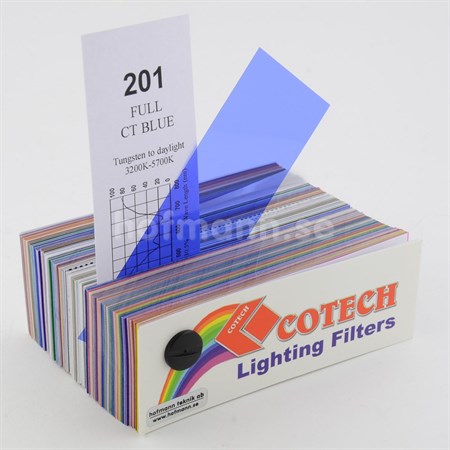 Cotech belysningsfilter 201 Fulll CTB helblå rulle 122x762cm