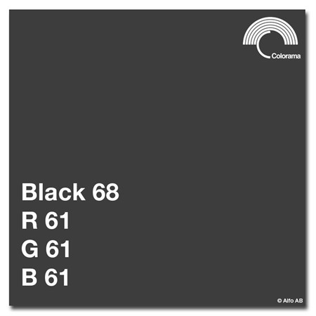 Colorama 2,72 x 11m Black ( Svart )