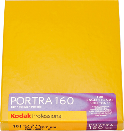 Kodak Portra 160 4x5" 10 blad Negativ Färgfilm