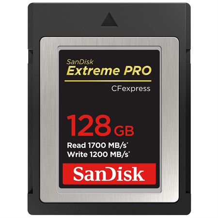 SanDisk Extreme PRO CFexpress B 128GB 1700/1200 MB/s