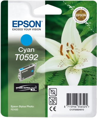 Epson T0592 Bläck Stylus Photo R2400 cyan