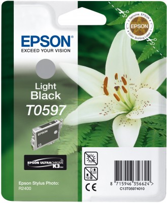 Epson T0597 Bläck Stylus Photo R2400 light black
