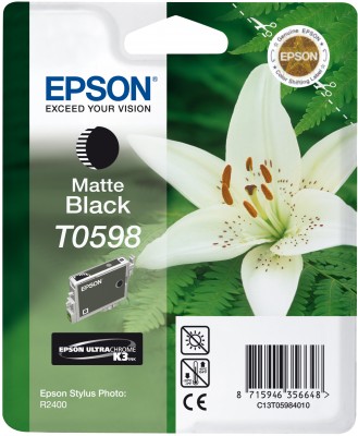 Epson T0598 Bläck Stylus Photo R2400 matte black