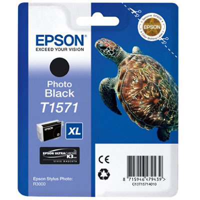 Epson T1571 Bläck Stylus Pro R3000 Photo Black 25,9ml
