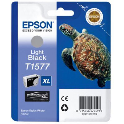 Epson T1577 Bläck Stylus Pro R3000 Light Black 25,9ml