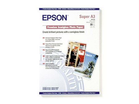 Epson S041328 Premium Semigloss Photo Paper A3+ / 20 251gr