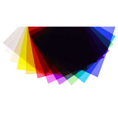 Helios Färgfilter för Studio-blixt/ljus 30x30 cm 11st folie