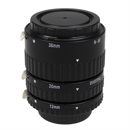 Meike Mellanringsats Nikon F-mount 3st ringar (12, 20, 36 mm)