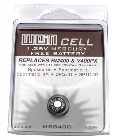 Wein Cell 1,35 V MRB 400 / PX400 Kvicksilverfritt batteri