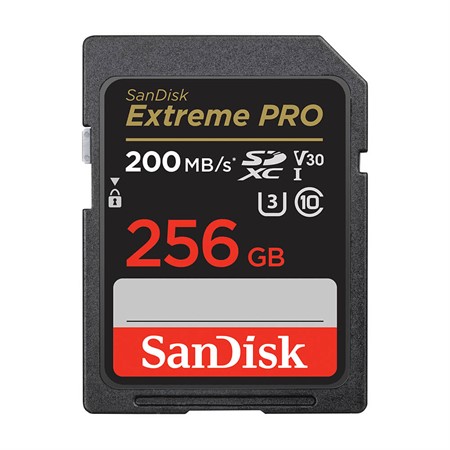 SanDisk SDXC Extreme Pro 256GB 200/140MB/s UHS-I V30