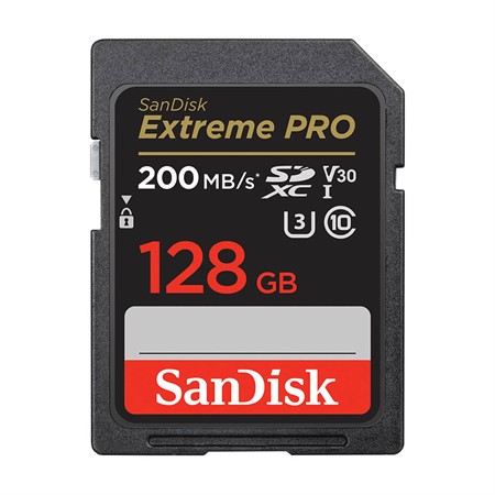 SanDisk SDXC Extreme Pro 128GB 200/90MB/s UHS-I V30