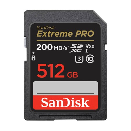 SanDisk SDXC Extreme Pro 512GB 200/140MB/s UHS-I V30