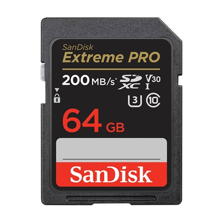 SanDisk SDXC Extreme Pro 64GB 200/90MB/s UHS-I V30