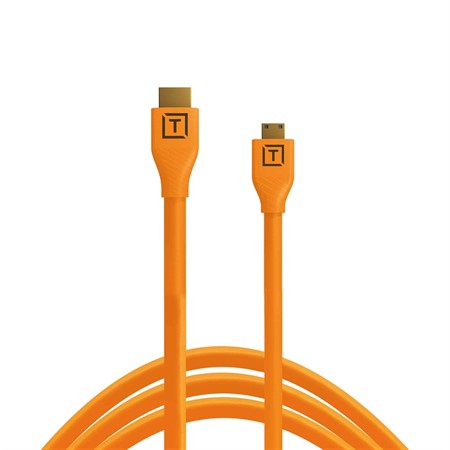 TetherPro 4K HDMI 2.0 Mini till HDMI A  4,6m Orange