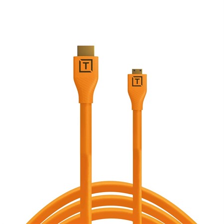 TetherPro 4K HDMI 2.0 Micro till HDMI A  4,6m Orange