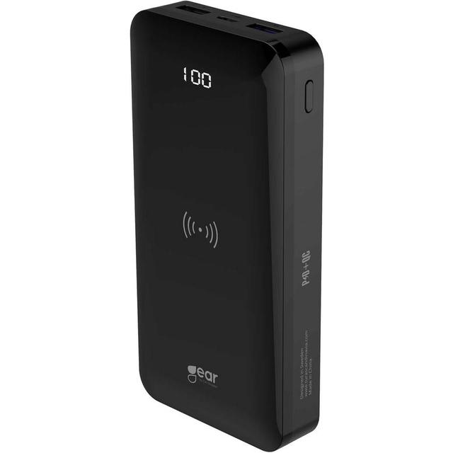 GEAR Powerbank 20 000mAh med QI