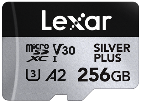 Lexar Silver Plus 1066x MicroSD 256GB (V30) UHS-I 205/150