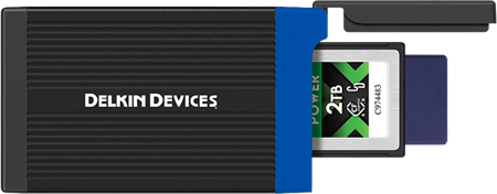 Delkin kortläsare CFexpress Typ B + SD USB-C/-A New!
