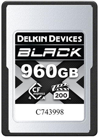 Delkin CFexpress 4.0 Typ A BLACK 960GB R1830/W1740