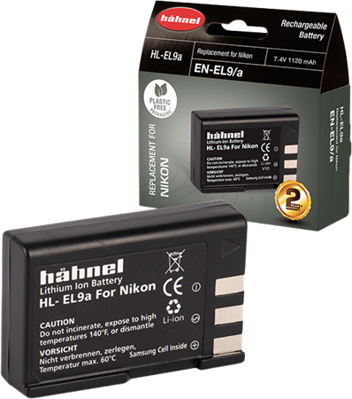 Hähnel Battei Nikon HL-EL9, motsv. EN-EL9