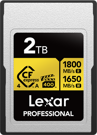 Lexar CFexpress 4.0 Type A 2TB Pro Gold R1800/W1650