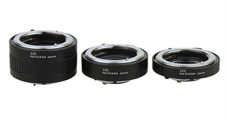 JJC Mellanringsats Nikon F-mount 3st ringar (12, 20 o 36 mm)