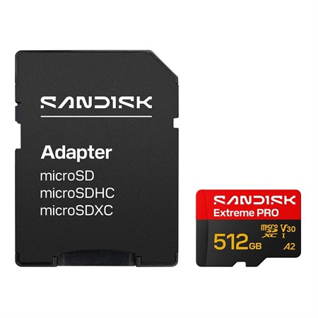 Sandisk Micro SDXC 512GB Extreme Pro 250/170MB/s